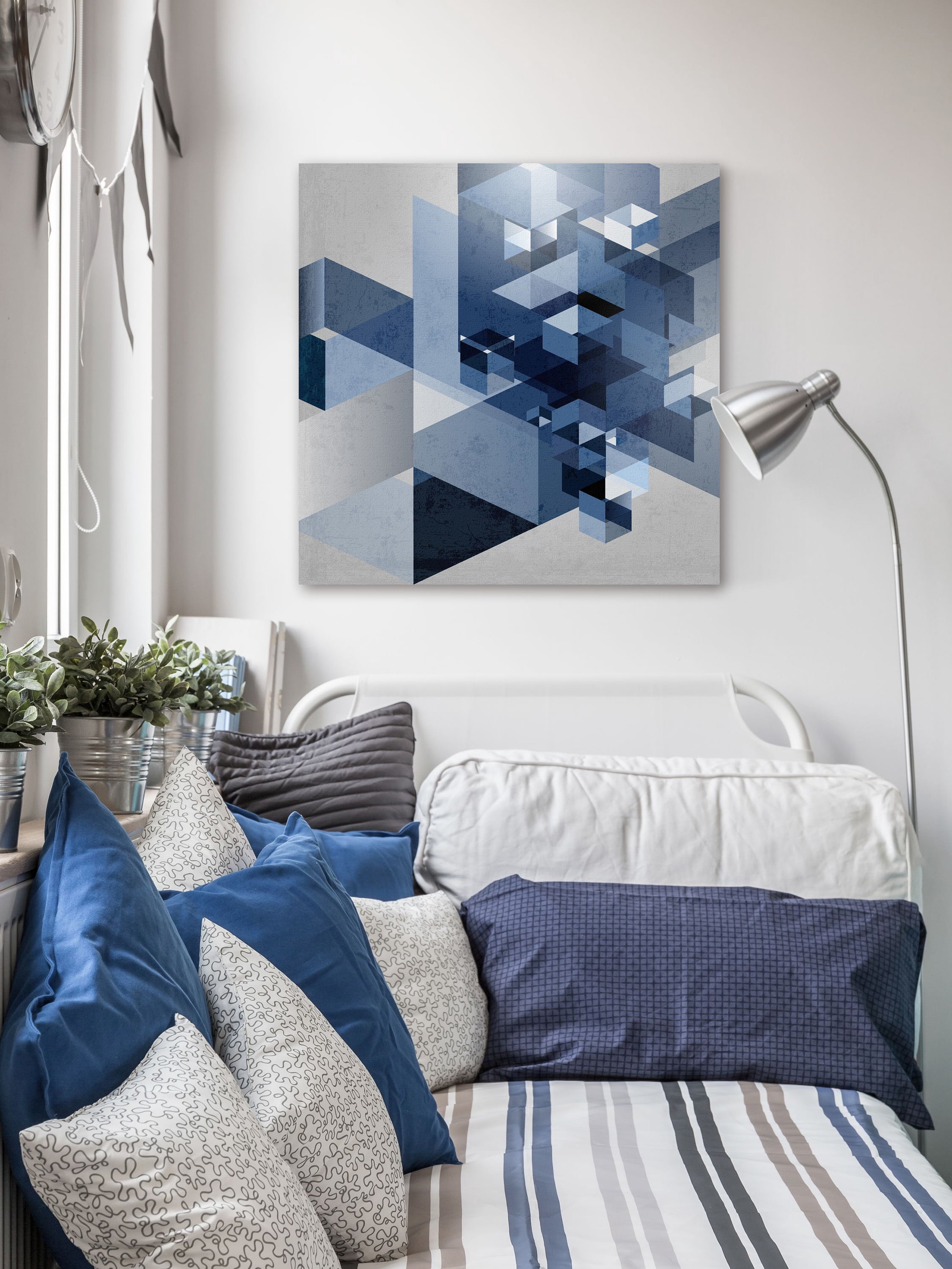 "Jumping Form" Painting Print on Wrapped Canvas