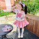 thumbnail image 3 of Vestido de princesa Kawaii de Hello Kitty para niños, traje de falda Jk de manga corta, Falda plisada de estilo occidental del Tesoro, regalo de verano, 3 of 5