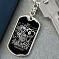 thumbnail image 6 of Tarot Card Strength Card Keychain Dog Tag Stainless Steel or 18k Gold, 6 of 16