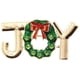 thumbnail image 2 of Xihbxyly Oferta de iluminación Broche adorno navideño de Occidente Broche dorado con letras Broche Broche, 2 of 7