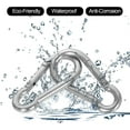 thumbnail image 4 of 50 PCS Spring Snap Carabiner, Small Carabiner Clip, M5 x 2 Inch Snap Hooks Heavy Duty Carabiner Clips Bulk Hook Keychain for Outdoor Camping, Hiking, Traveling, Backpack, 4 of 5