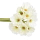 thumbnail image 2 of Flores artificiales para el hogar, oficina, simulación, decoración Floral, banquete de boda, Flor falsa de PU, blanco 10 Piezas sidaley HA000017-01B, 2 of 6