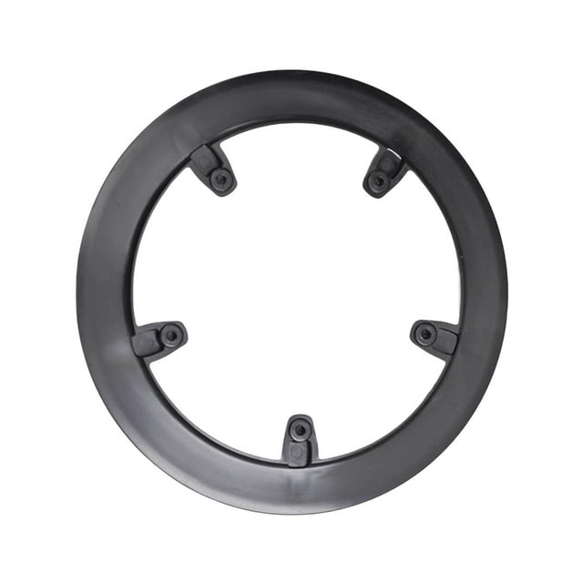 DYNWAVECA Protège-Plateau pour Vélo, Protection de Pédalier 5 Trous pour Vélos de Montagne Accessoires Rond