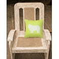 thumbnail image 2 of Komondor Checkerboard Green Fabric Decorative Pillow, 2 of 2