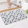 thumbnail image 4 of Police and Light Red Pattern Non Slip Microfiber Bathroom Rugs, Soft Rubber Backing Bath Mats for Bathroom Floor Tub and Shower,17"x27", 4 of 5