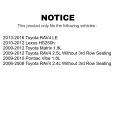 thumbnail image 2 of Front Ceramic Brake Pads And Rear Parking Shoes Kit For Toyota RAV4 Matrix Pontiac Vibe Lexus HS250h KCN-100590, 2 of 2