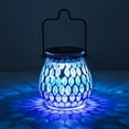 thumbnail image 2 of Farol Solar Afirst Mosaico Colgante Azul Impermeable, 2 of 7