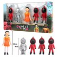 thumbnail image 1 of 5 unids/set juego de calamar figura villano BOSS triángulo redondo cuadrado muñeca figura juguete regalos regalo de Navidad ZefeiWu 8390613033918, 1 of 1