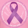 thumbnail image 3 of CafePress - Stop Domestic Violence Ribbon Women's Dark T Shirt - Women's Traditional Fit Dark T-Shirt, 3 of 4