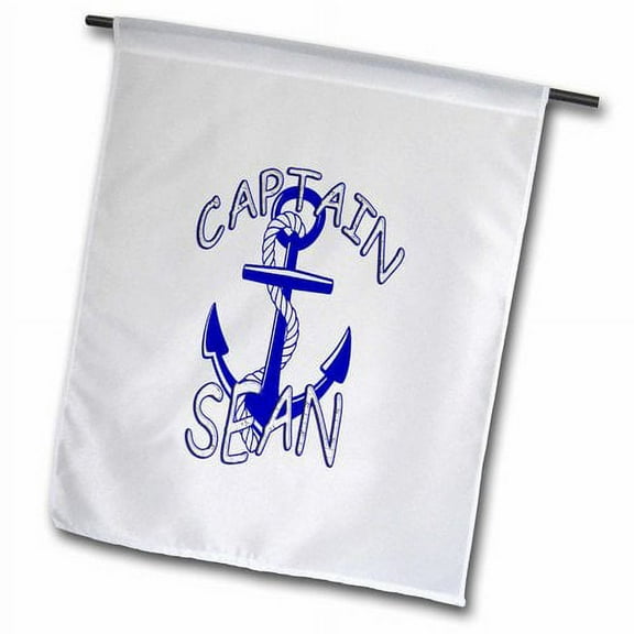 3dRose, Captain Sean. Personalized quotes., 12 x 18 inch Garden Flag