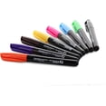 thumbnail image 2 of Emraw Bright Colors Fine Tip Permanent Markers with Pocket Clip Dry Erase Low Odor Whiteboard Comfortable Grip Office Markers for Paper and Plastic Mini Sharpie Pens Pack of 2, 2 of 5