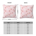 thumbnail image 2 of Yiaed Rabbit And Peach Print Pillow Covers Super Soft Decorative Square Throw Pillow Covers Case Cushion Covers for Sofa Couch Bedroom Car Decor（No pillow core）-26"x26", 2 of 7