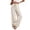 *Khaki, variant on ClodeEU Women's Striped Elastic Waist Wide Leg Pants, Casual Loose Breathable Trousers ,Women's Plus M