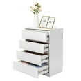 thumbnail image 2 of SYTHERS 4 Drawer Bedroom Dresser, Elegant White Wood Dresser for Bedroom, Living Room, and More, 2 of 9