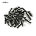 thumbnail image 3 of Unique Bargains Pack de 50 Broches Droites Tête Tremper une Seule Rangée 8 Broches 2,54mm Pitch Plaqué Or, 3 of 5