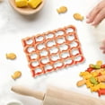 thumbnail image 6 of 25-Piece Mini Fish Cookie Cutter Set, Stainless Steel Baking Molds for Fondant Pastry Crafting - 25 Grids/Goldfish Shape/Orange Red, 6 of 7