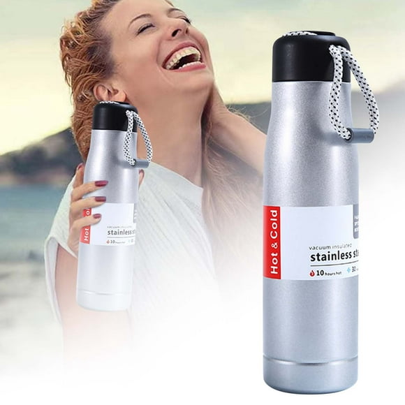 LPSSTORE Stainless Steel Vacuum Insulated Water Bottle Cola Shape Bottle Insulation Cup 304 Stainless Steel Men's High Grade Tea Cup Large Capacity Portable Water Cup A