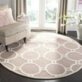 thumbnail image 2 of SAFAVIEH Cambridge Joss Geometric Wool Area Rug, Beige/Ivory, 6' x 6' Square, 2 of 10