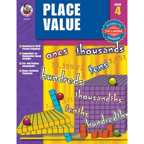Pre-Owned Place Value, Grade 4 (Paperback) 0768231140 9780768231144