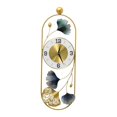 thumbnail image 4 of Reloj de pared moderno que no hace tictac, decoraciones de hojas decorativas, adorno colgante, decoración de porche para decoración de arte, pared, ba Estilo A Baoblaze Reloj de pared, 4 of 8