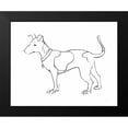 thumbnail image 2 of Tillmon, Avery 14x12 Black Modern Framed Museum Art Print Titled - Ink Dog IV, 2 of 5