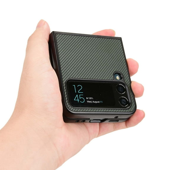 for Samsung Galaxy Z Flip 4 Premium Case [Hard PC Soft PU Leather] Full Body Anti-Scratch Shockproof Protective Slim Luxury Phone Case Support Wireless Charging for Samsung Galaxy Z Flip 4, Green