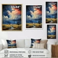 thumbnail image 4 of Designart "Windswept Drama Colorful Storm" Landscape & Nature Floater Framed Canvas Wall Art, 4 of 7