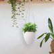 thumbnail image 4 of Maceta colgante en forma de huevo con depósito de riego automático | Maceta moderna para suculentas y hierbas | Maceta de plástico para interior y exterior con cadena, 4 of 6