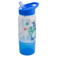 thumbnail image 2 of Botella Plástico Infantil con Popote Plegable, Agarradera y Contenedor, Diseño Stitch Disney, Personajes Animados, Capacidad 550 ml, Azul, 2 of 4