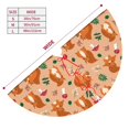 thumbnail image 3 of Yiaed Squirrel And Mushroom Print Christmas Tree Skirt , Tree SkirtsTree Mat for Christmas Winter Holiday Indoor Decorations-36", 3 of 7