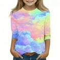 thumbnail image 2 of Kids Shirts Girls Girls Red Long Sleeve Shirt Clothes for 8 Year Old Girls Shirts for Teen Girls Kids White Tshirts for Tie Dye Summer Savings Clearance 2025 Valentine's Day Shirt, 2 of 5