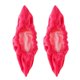 thumbnail image 1 of Minnieouse Patines artísticos de hockey sobre hielo Cubiertas de cuchillas de tela de rizo Protectores de empapadores Accesorios de calzado rojo naranja, 1 of 1