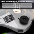 thumbnail image 6 of 3/16-24 x 1-1/2 Inch Flat Head Socket Cap Screws Hex Socket Drive Machine Screws UNC Coarse Full Thread Black 10 Pcs, 6 of 7