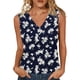 thumbnail image 1 of Mujeres sin mangas Tops verano no posicionado impreso rayas V-cuello capa base blusa casual, Mujeres V-cuello de verano Tops, 1 of 6