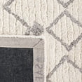 thumbnail image 4 of SAFAVIEH Casablanca Victoria Moroccan Wool Runner Rug, Ivory/Silver, 2'3" x 8', 4 of 9