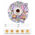 thumbnail image 6 of 13 Inch Round Placemats Set of 6, Blue Purple Gnomes Non Slip Heat Insulation PP Table Mats, Spring Hydrangea Flower Leaf Pink Plaid Washable Place Mats for Kitchen Dining Party Table Decor, 6 of 7