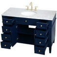 thumbnail image 3 of 48 inch single bathroom vanity in blue, 3 of 16
