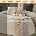 thumbnail image 7 of Lanco 7 Piece Beige Comforter Set , King Size Corduroy Peicework Bedding , All Season Bedding Set , Bed Skirt, Pillows & Shams, 7 of 7