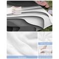 thumbnail image 6 of Black Grey Ombre Beach Towels Oversized Super Absorbent,Moire Modern Aesthetics Geometric Abstract Lightweight Bath Towel Quick Dry Sets For Bathroom/Pool/Rv Camping/Beach Play/Gym Room 23"x47", 6 of 8