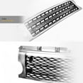 thumbnail image 4 of Stehlen 642167820062 Honeycomb Mesh Front Hood Bumper Grille - Chrome / Black For 2005-2009 Land Rover LR3 Discovery, 4 of 5