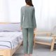 thumbnail image 5 of Conjunto de pijama cálido y suave para mujer, cómodo, de felpa, oversize, con pantalones, ropa de estar por casa, 2 piezas, otoño-invierno, 5 of 6