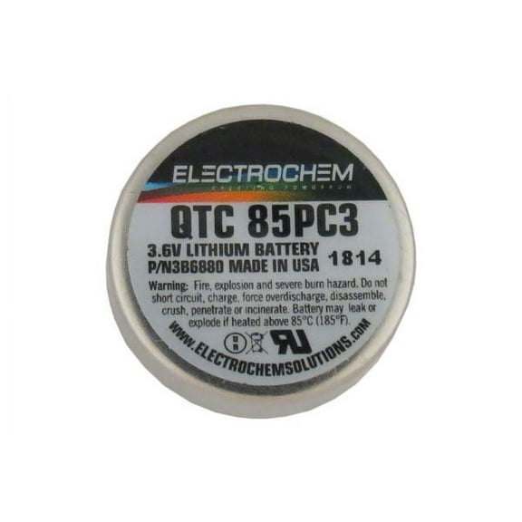 3.6V 1 Amp QTC85PC3 Electrochem Lithium Battery (3B6880)
