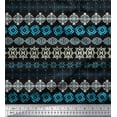 thumbnail image 1 of Soimoi Cotton Voile Fabric Aztec Geometric Decor Fabric Printed Yard 56 Inch Wide, 1 of 3