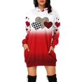 thumbnail image 2 of Vestido con capucha y manga larga con estampado digital 3D de comercio exterior para mujer europea y americana para el día de San Valentín, 2 of 5