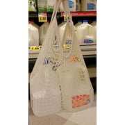 Mesh Bags Reusable Cotton Mesh Grocery Bags - 100% Cotton | Net Cotton String | Shopping Bag – Eco Market Bag - Tote Bag Vegetable - Pack of 3 Portable/Reusable/Washable