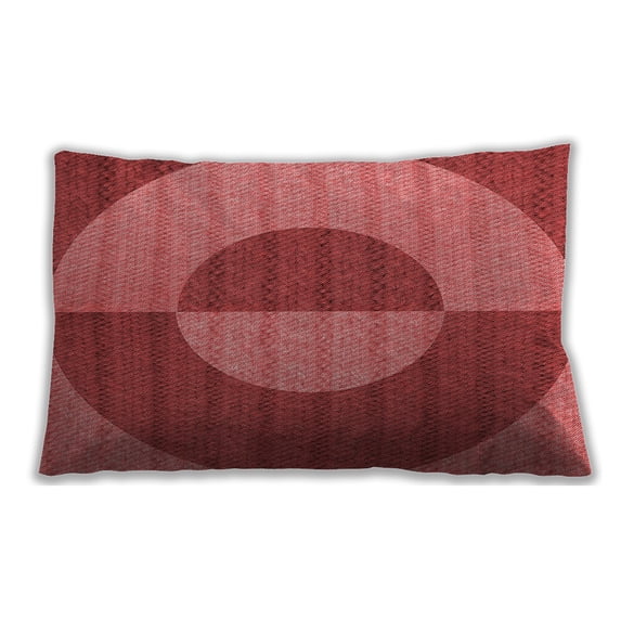 Ahgly Company Outdoor Rectangular Contemporary Lumbar Throw Pillow, 13 inch by 19 inch