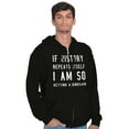 thumbnail image 5 of History Repeats Itself Dinosaur Pet Zip Up Hoodie Men's Women's Brisco Brands X, 5 of 6
