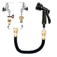 thumbnail image 4 of 25FT Expandable Garden Hose with 8-Function Nozzle, Brass..., 4 of 5