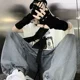 thumbnail image 4 of Guantes Negros De Punto Estilo Punk Gótico Sin Dedos Con Ag, 4 of 8