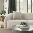 thumbnail image 3 of Mina Victory Sofia Solid Reversible Velvet 20" x 20" Grey Indoor Throw Pillow, 3 of 6